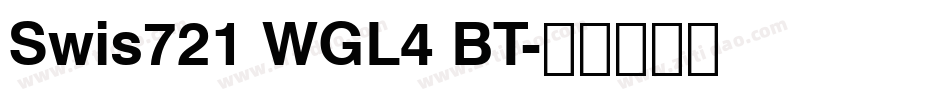 Swis721 WGL4 BT字体转换